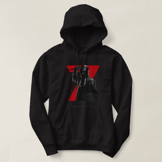 Het zwarte Boys Noir 7 Dagger Poster Hoodie (Design voorkant)