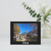 Het zwarte briefkaart in Italië in het najaar van  (Staand voorkant)