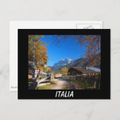 Het zwarte briefkaart in Italië in het najaar van  (Voorkant / Achterkant)