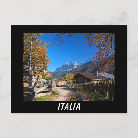 Het zwarte briefkaart in Italië in het najaar van  (Voorkant)