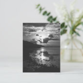 Het zwarte Briefkaart van de Zonsondergang (Staand voorkant)