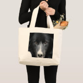 Het zwarte Canvas tas van de Hond van het Gezicht (Voorkant (product))