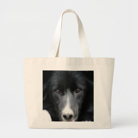 Het zwarte Canvas tas van de Hond van het Gezicht (Voorkant)