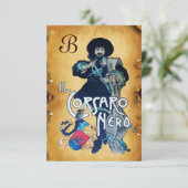 HET ZWARTE CORSAIR MONOGRAM-GEDEELTE AANKONDIGING (Staand voorkant)