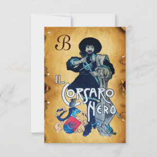 HET ZWARTE CORSAIR MONOGRAM-GEDEELTE AANKONDIGING