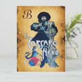 HET ZWARTE CORSAIR MONOGRAM-GEDEELTE AANKONDIGING (Staand voorkant)