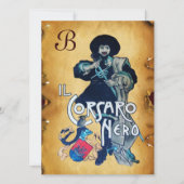 HET ZWARTE CORSAIR MONOGRAM-GEDEELTE AANKONDIGING (Voorkant)