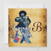 HET ZWARTE CORSAIR MONOGRAM-GEDEELTE AANKONDIGING (Voorkant)