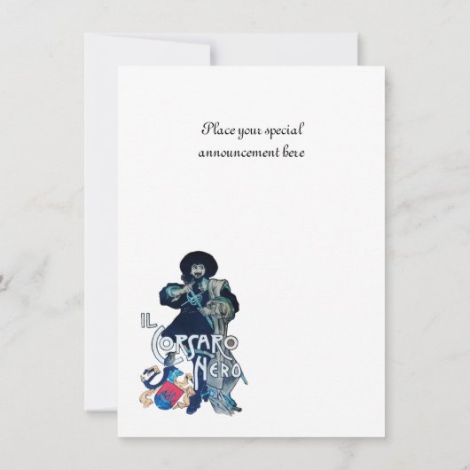 HET ZWARTE CORSAIR MONOGRAM-ijs Aankondiging (Achterkant)