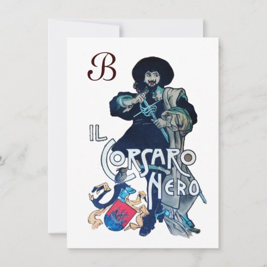 HET ZWARTE CORSAIR MONOGRAM-ijs Aankondiging (Voorkant)