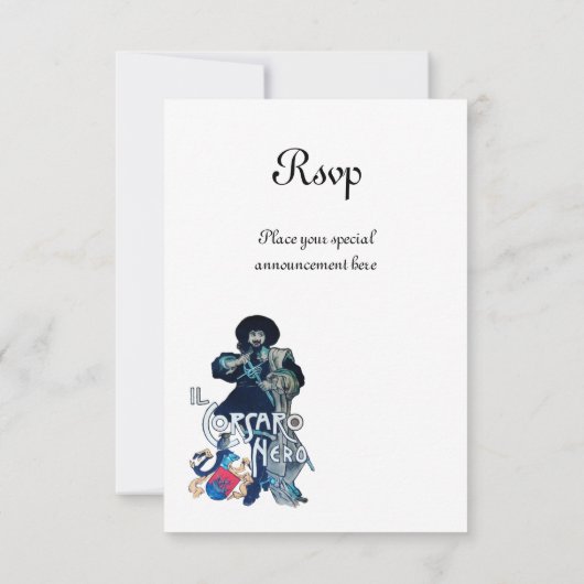 HET ZWARTE CORSAIR MONOGRAM wit Aankondiging (Achterkant)