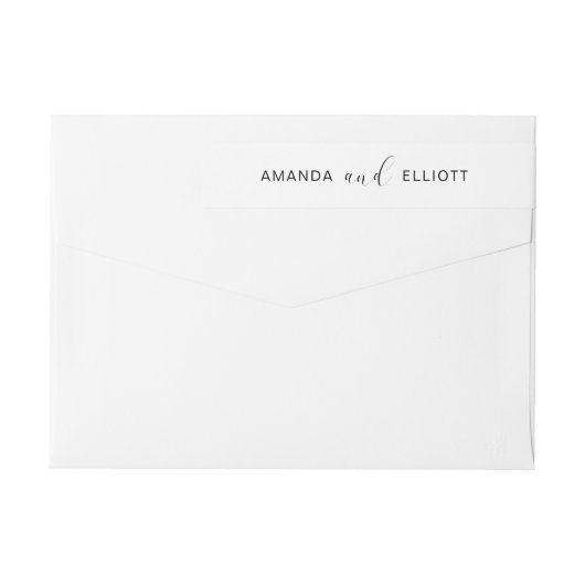 Het zwarte en Witte Adres van de Terugkeer van de (Achterkant)