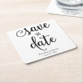 Het zwarte en Witte manuscript sparen de Onderzett Kartonnen Onderzetters (Schuin)