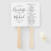 Het zwarte en Witte Programma van de Berichten van Handwaaier (Voorkant en achterkant)