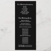 Het zwarte en Witte Programma van de Zebra Programmakaart (Voorkant)