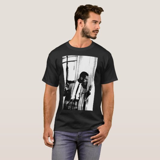 Het zwarte erfgoed van Malcolm X Klassieke T-Shi T-shirt (Voorkant volledig)