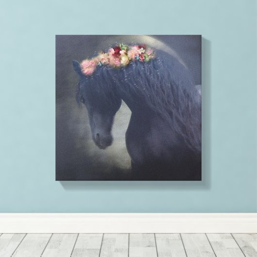 Het zwarte Friese - omwikkeld canvas (Insitu (Houten vloer))