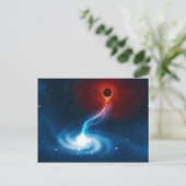 Het zwarte gat briefkaart (Staand voorkant)