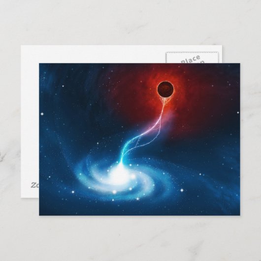 Het zwarte gat briefkaart (Voorkant / Achterkant)