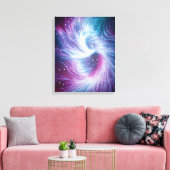 Het zwarte gat in het centrum van ons melkwegstels canvas afdruk (Insitu (Woonkamer))