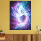 Het zwarte gat in het centrum van ons melkwegstels canvas afdruk (Insitu (Woonkamer))