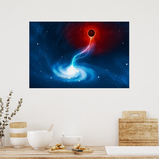 Het zwarte gat poster (Keuken)