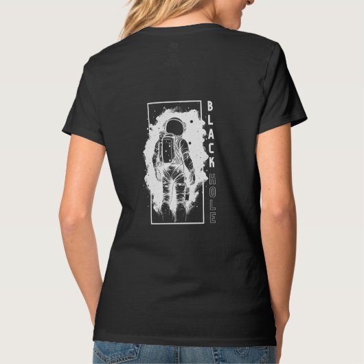 Het zwarte gat t-shirt (Achterkant)