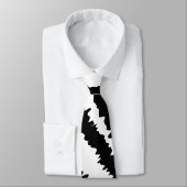 Het zwarte Gestreepte Patroon van de Druk Stropdas (Gebonden)