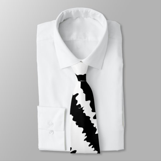 Het zwarte Gestreepte Patroon van de Druk Stropdas (Gebonden)