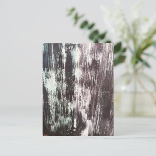 Het zwarte Geweven Briefkaart van het Canvas (Staand voorkant)