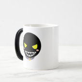 Het zwarte Ghost-hoofd spiegelen Magische Mok (Voorkant links)