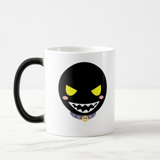 Het zwarte Ghost-hoofd spiegelen Magische Mok (Links)