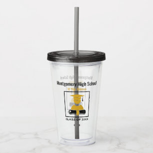 Het Zwarte Goud van de Douane van de Bijeenkomst Acryl Drinkbeker