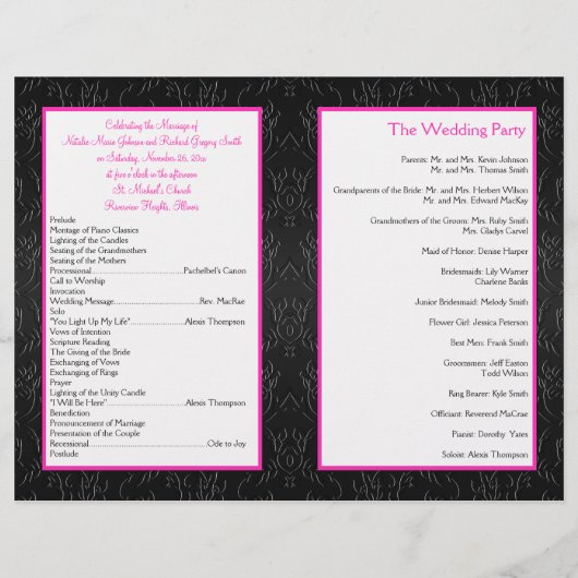 Het zwarte, Hete Roze, en Witte Programma van de W (Achterkant)