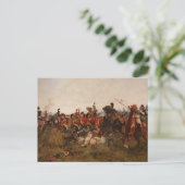 Het zwarte horloge bij Quatre-Bras Briefkaart (Staand voorkant)