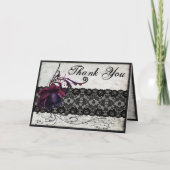 Het zwarte Huwelijk van het Kant dankt u Bedankkaart (Voorkant)