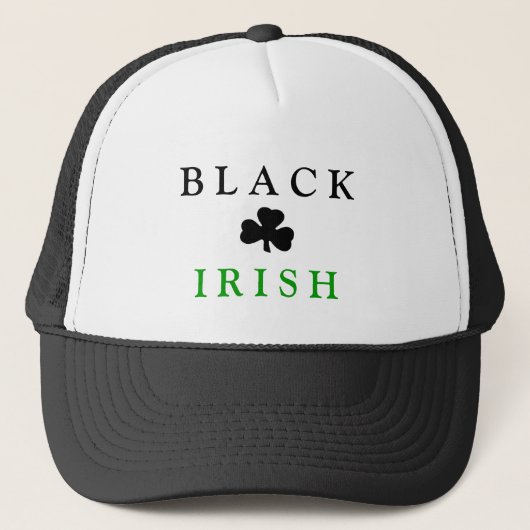 Het ZWARTE IRISH-Pet Trucker Pet (Voorkant)