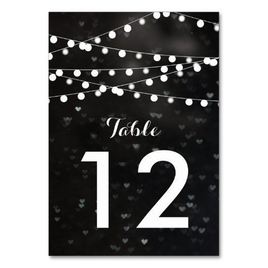 Het zwarte Koord van de Bokeh van het Aantal van d Kaart (Voorkant)