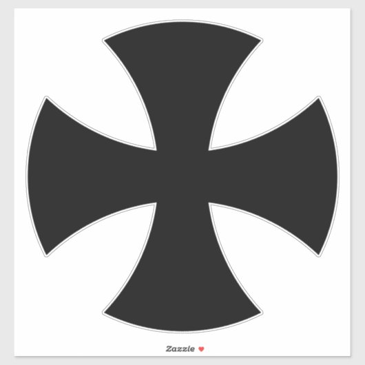 Het zwarte kruis van de Duitse Orde Sticker (Vel)