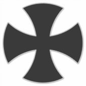 Het zwarte kruis van de Duitse Orde Sticker (Voorkant)