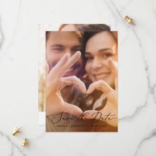 Het Zwarte Lichte Malplaatje van de Foto van het D Save The Date