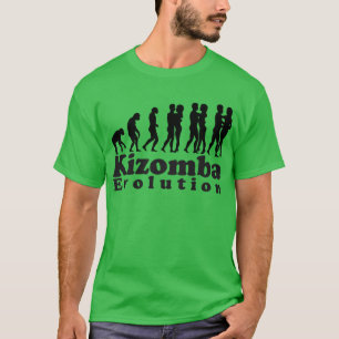 Het Zwarte Logo van de Evolutie van Kizomba T-shirt