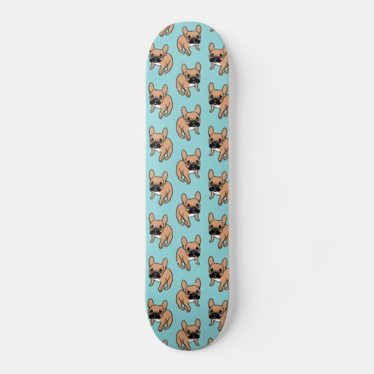 Het zwarte masker Fawn Frenchie heeft aandacht nod Skateboard (Voorkant)
