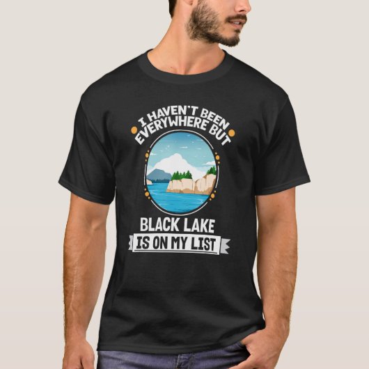 Het zwarte meer staat op mijn lijst met het hakken t-shirt (Voorkant)