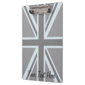 Het zwarte Ontwerp van de Vlag van Union Jack Klembord (Links)