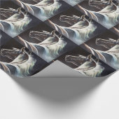 Het zwarte paard cadeaupapier (Hoek)