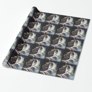 Het zwarte paard cadeaupapier