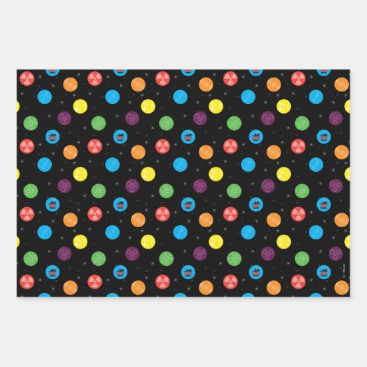 Het zwarte patroon van de Big Bang Theory Inpakpapier Vel (Voorkant 2)