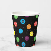 Het zwarte patroon van de Big Bang Theory Papieren Bekers (Voorkant)