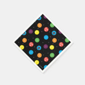 Het zwarte patroon van de Big Bang Theory Servet (Hoek)